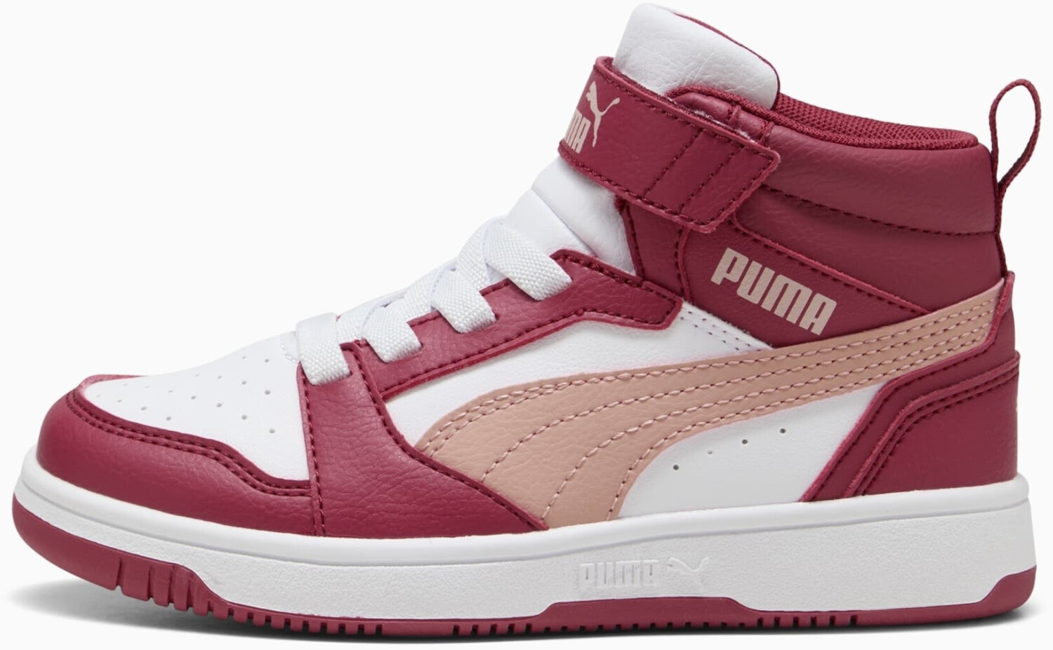 Puma Rebound V6 Mid Sneaker kids white pink
