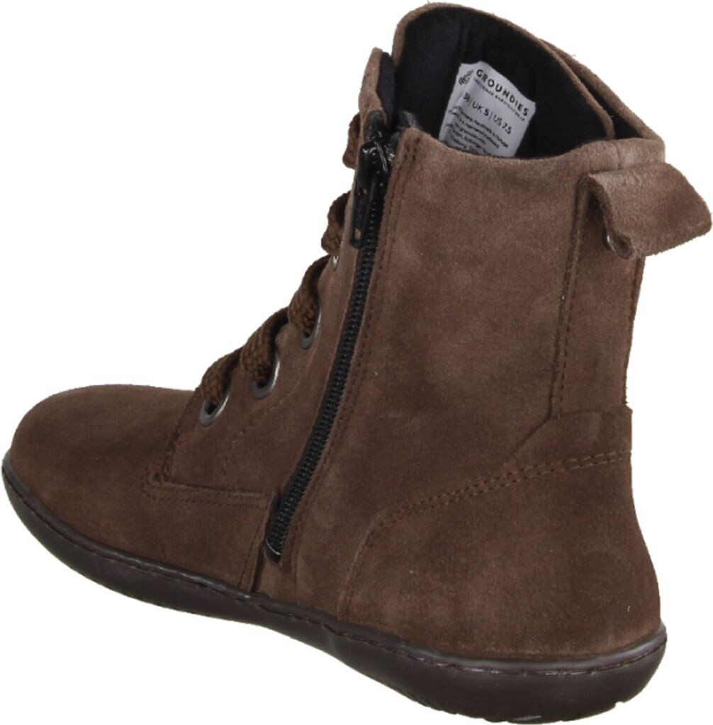 GROUNDIES® Salzburg – Scarpe Invernali A Piedi Nudi, Donna – Pelle Nera, Suola GO1, Punta Larga, Taglia 42 EU (larga)