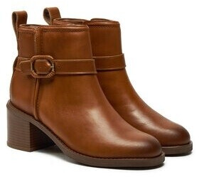 Clarks Leather Ankle Boots Mid Tan Lea
