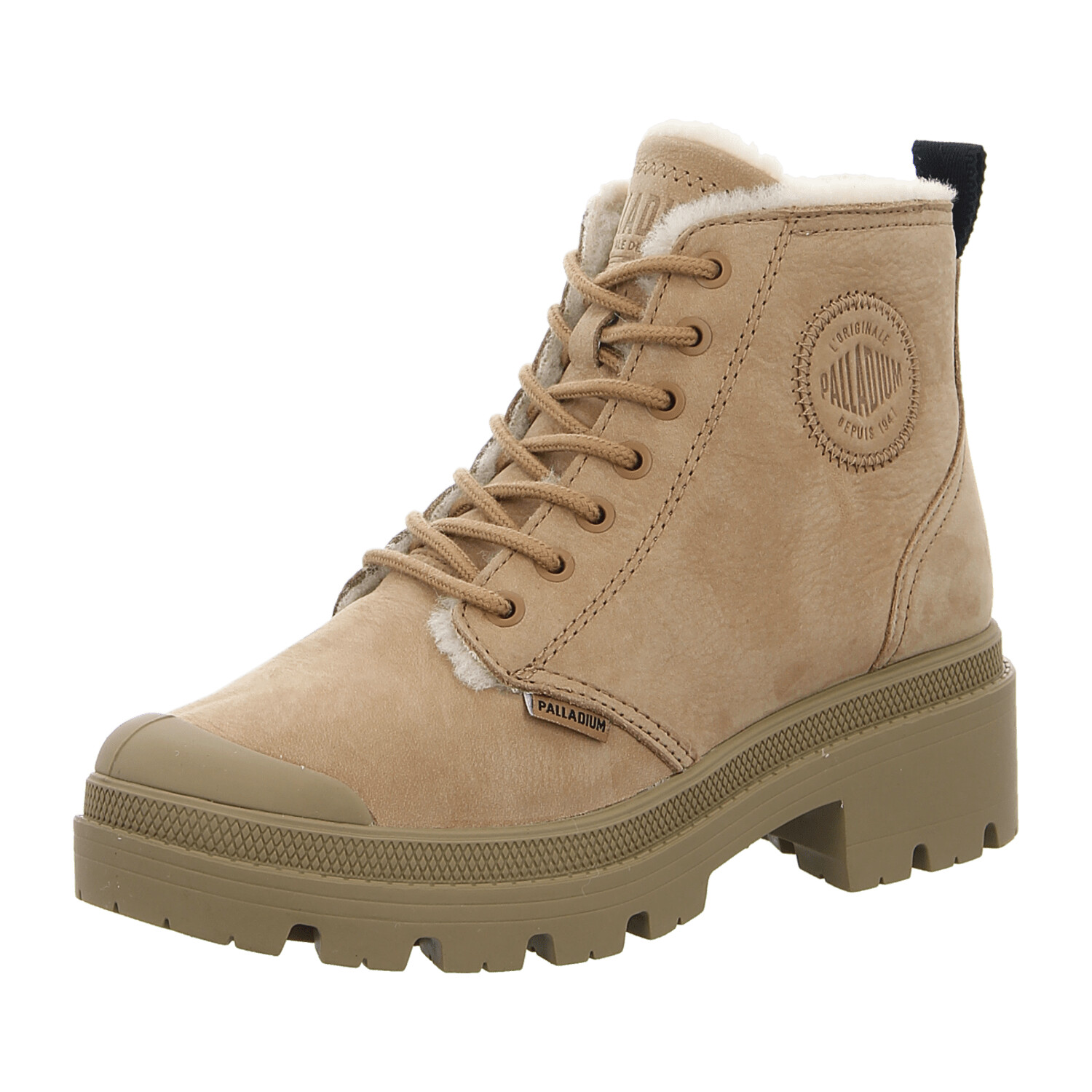 Palladium Lace-up Ankle Boot '98867' sand