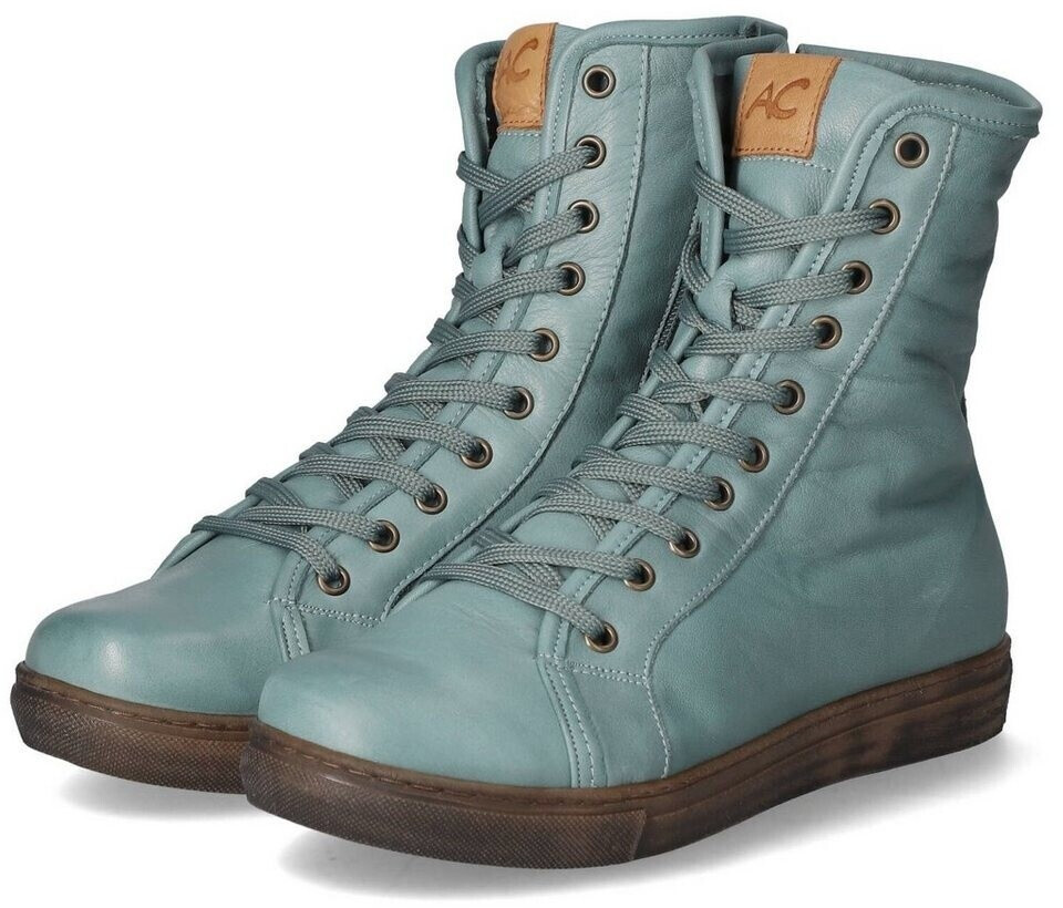 Andrea Conti Women's Lace-up Ankle Boots blue black smooth leather