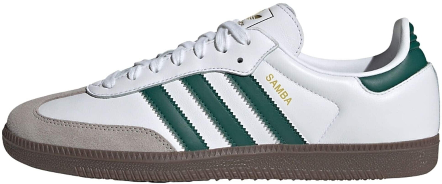 Adidas Samba OG cloud white collegiate green clear granite