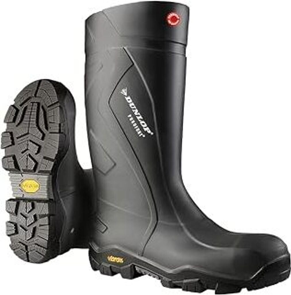Dunlop Purofort Expander Full Safety Wellington boots black