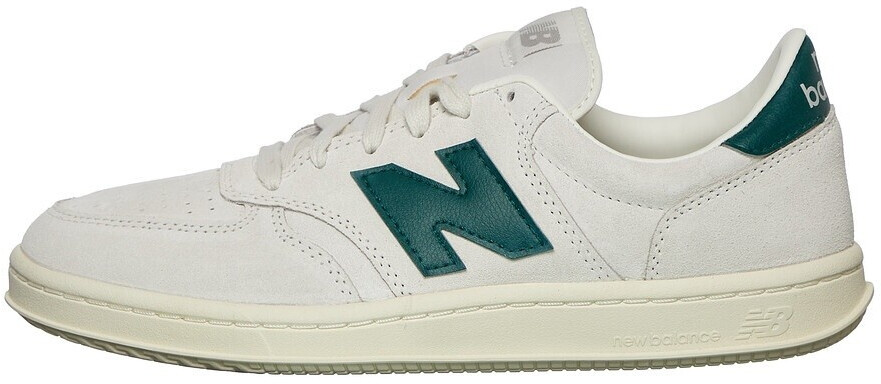 New Balance T500 sea salt with marsh green and angora