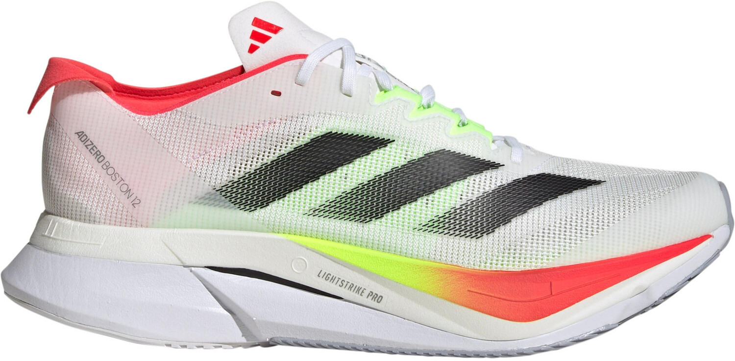 Adidas Adizero Boston 12 cloud white/core black/lucid red