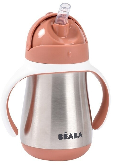 Béaba Tasse paille 250 ml terracotta