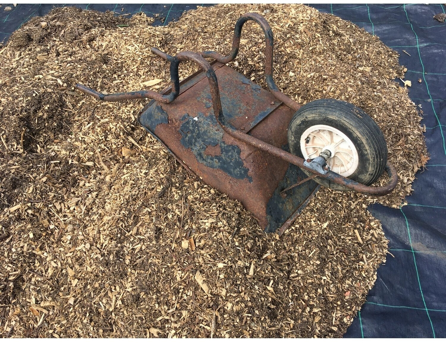 Aquagart Aquagart Ground fabric mulch film 100g/m² 2m width 800m² black - back view