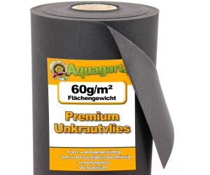 Aquagart Gartenvlies Mulchvlies 60g/m² 1,6m Breite 64m²
