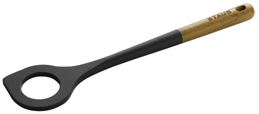 Cucchiaio Per Risotto In Legno Di Acacia STAUB – 31 Cm, Nero, Ideale Per Pentole Antiaderenti