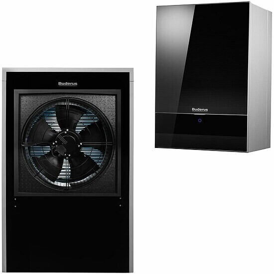 Buderus Logatherm WLW196i-11 IR E mit integriertem Heizstab, schwarz (7739610127)