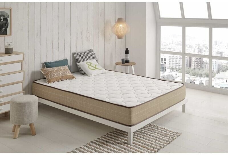 Moonia Matelas Bamboo Fresh Viscosoft Haute Durabilité Anti-Acariens 90 x 190cm