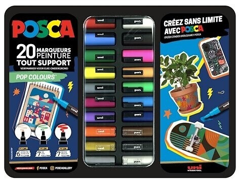 Posca Pop Colours Marqueurs peinture (20 pcs)