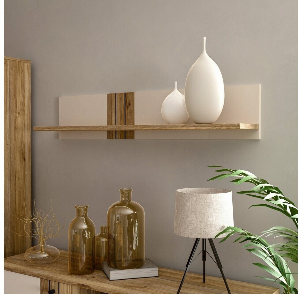 Freiraum Wandregal board KILLARNEY, Sand / Mauvella Eiche Dekor - 120x24x21,5cm