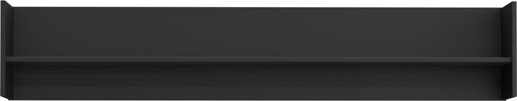 Freiraum Wandregal TEZAUR Schwarz matt - 160x30x25,5cm