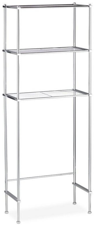 Relaxdays Washing machine shelf with 3 shelves chrome 162x63x30 cm silver