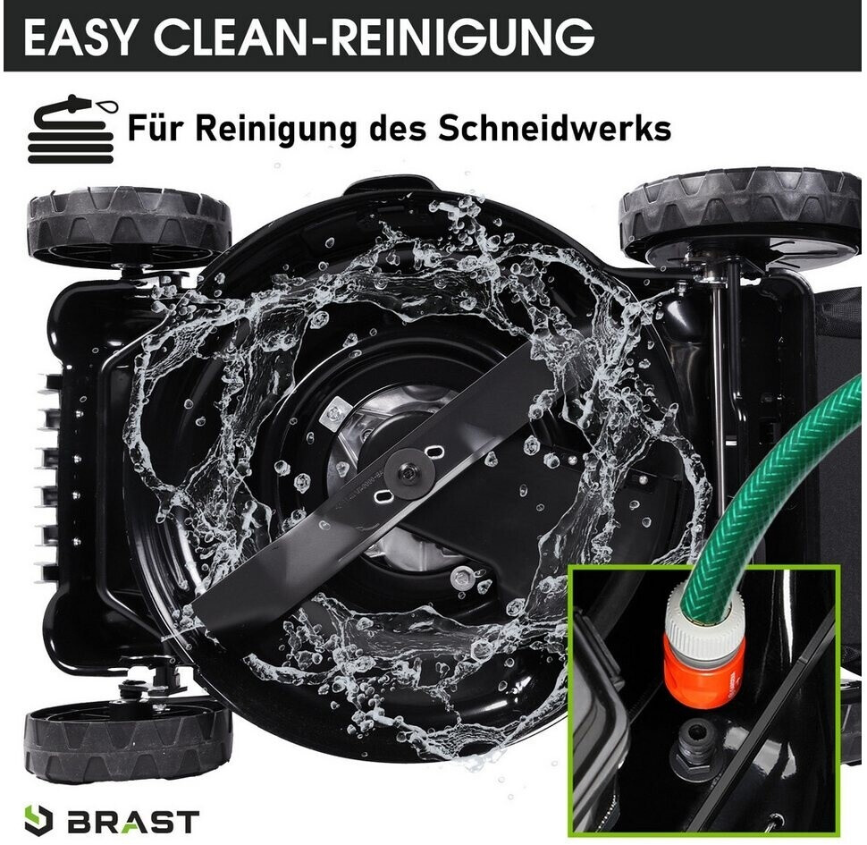 Brast Benzin Rasenmäher mit Antrieb 5,2kW(7PS) Elektrostart 48cm 4 Takt