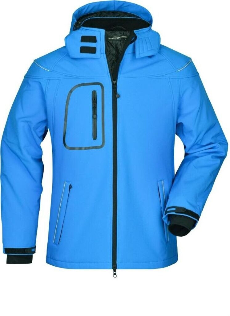 James & Nicholson Winter Softslight Jacket JN1000 aqua-blue