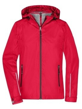 James & Nicholson Damen 3-in-1 Jacke JN1153 rot/schwarz