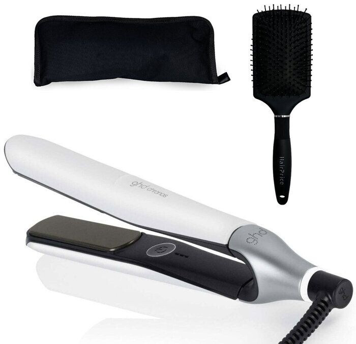 ghd Chronos blanc avec trousse et brosse
