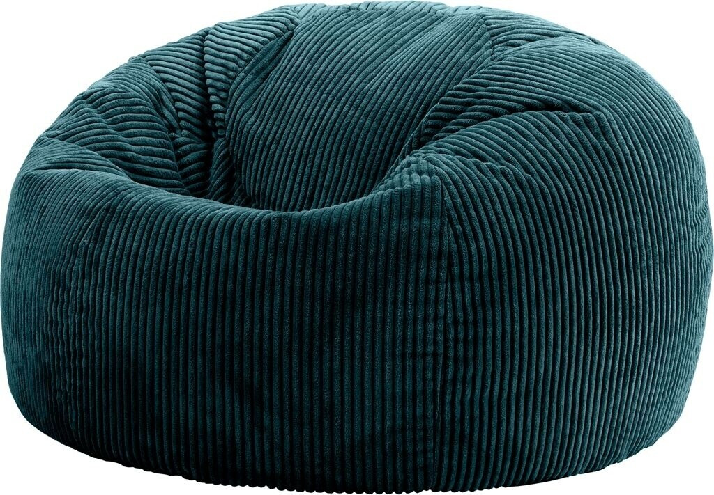 Icon Bean bag classic cord Kingston 85x50cm blue-green