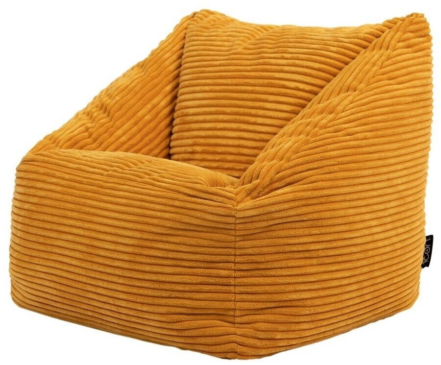 Icon Bean bag for children Cord Fluffy Morgan 55x44cm ocher