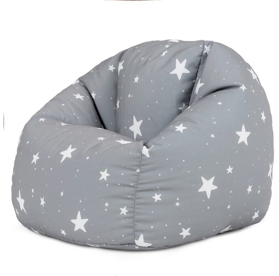 Icon Bean bag for children Starry 53x50cm light gray