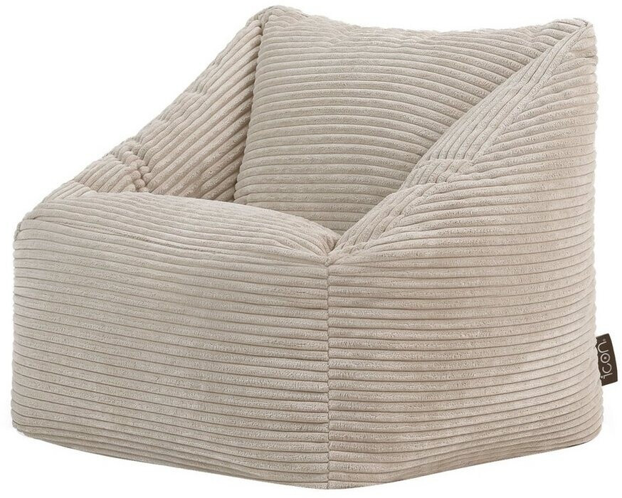 Icon Bean bag for children Cord Fluffy Morgan 55x44cm beige
