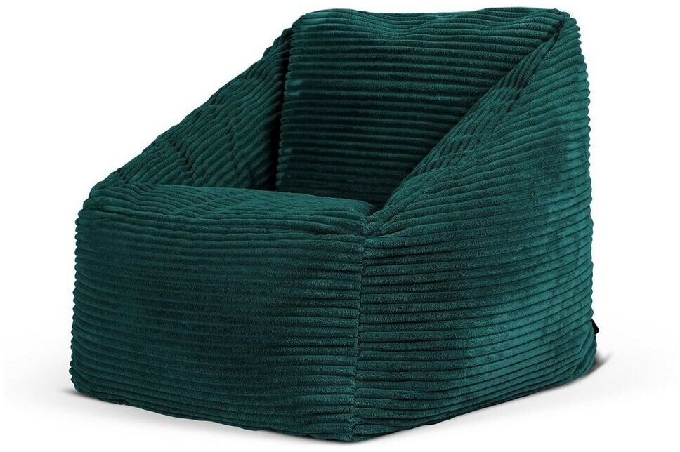 Icon Bean bag for children corduroy fluffy Morgan 55x44cm blue-green