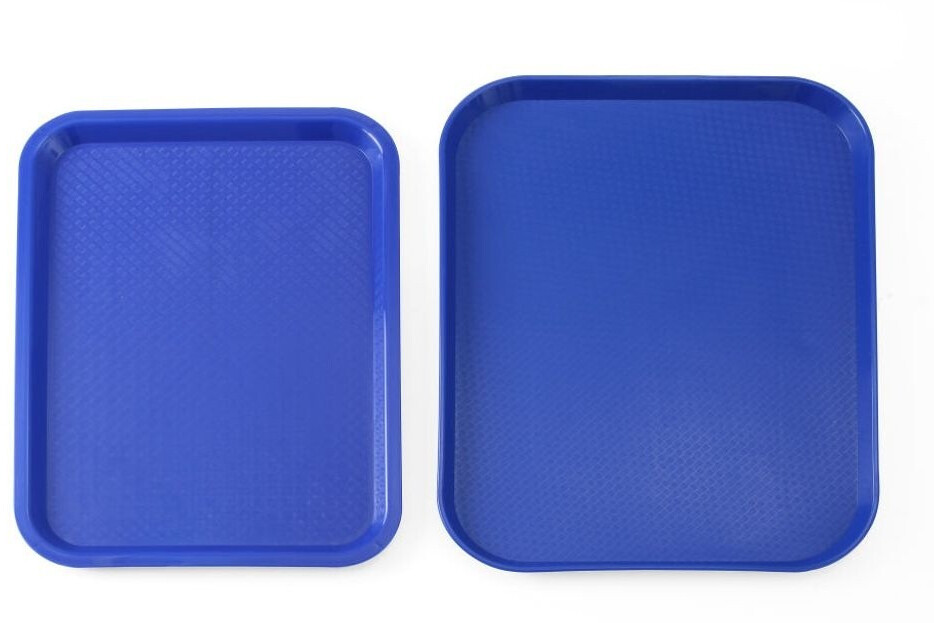 HENDI Serviertablett GN 1/1 – 530x325x13 Mm, Edelstahl, Poliert Mit Satiniertem Rand, Ideal Für Catering, Buffet, Präsentation, Walking-Buffet, Vielseitiges Gastro-Tablett