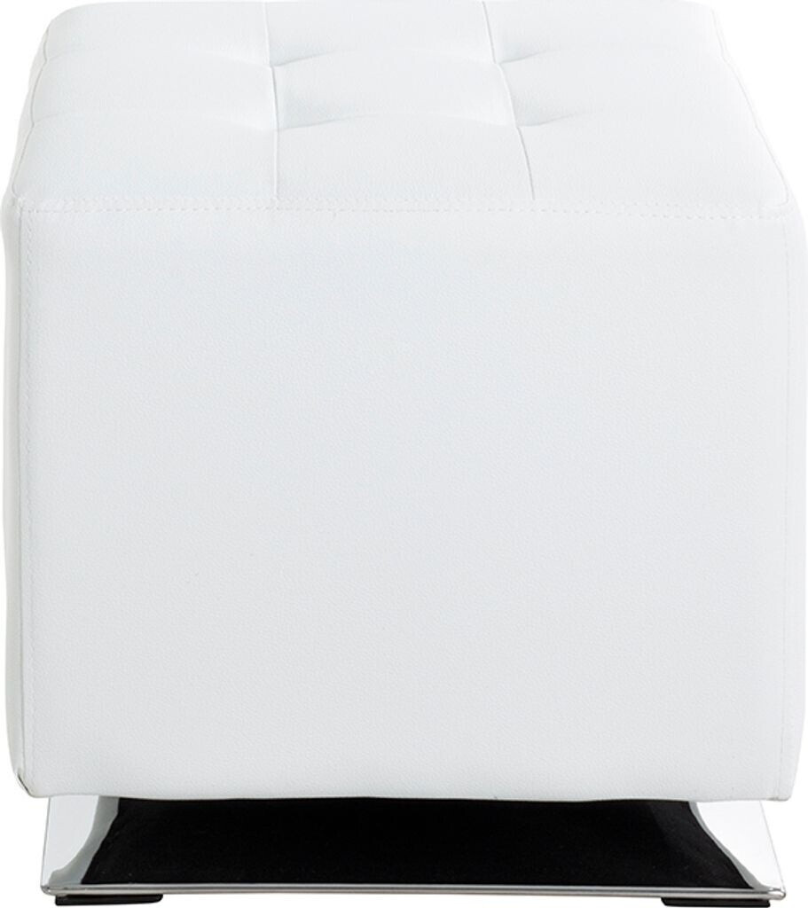 HAKU Stool Beto artificial leather white 40x42x40cm (30688)