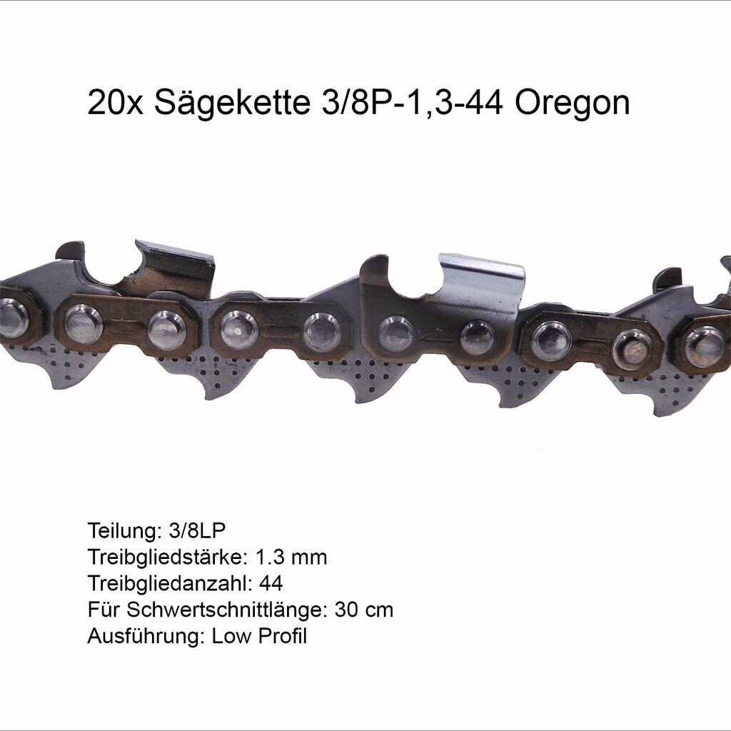 Oregon Set 20 Stück 3/8P 1.3 mm 44 TG Ersatzkette