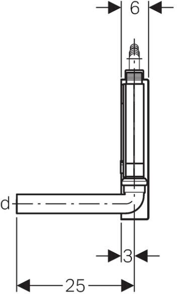 Geberit Aufputz-Geruchsverschluss Ø 40 mm (152.76811.1), Bild 6