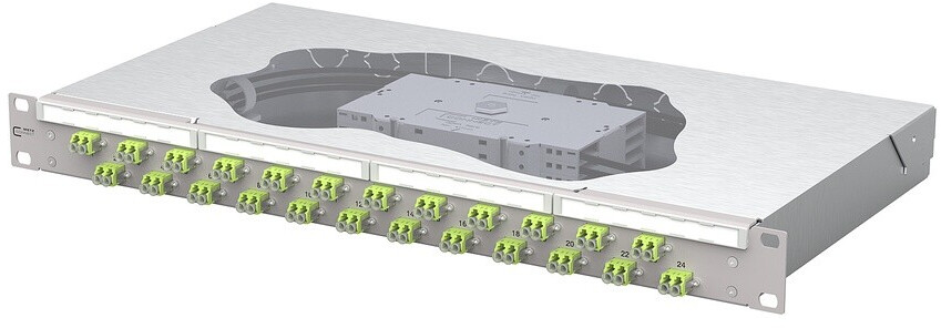 Metz Connect Patchfeld splice 24xLC-D OM5 1504587M24-E
