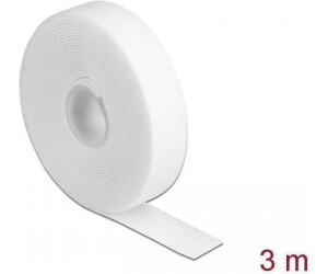 DeLock 18380 Klettband auf Rolle 3 m x 20 mm weiß