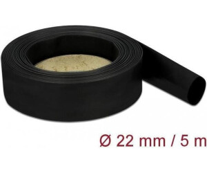 DeLock Schrumpfschlauch 5 m x 22 mm schwarz (18943)