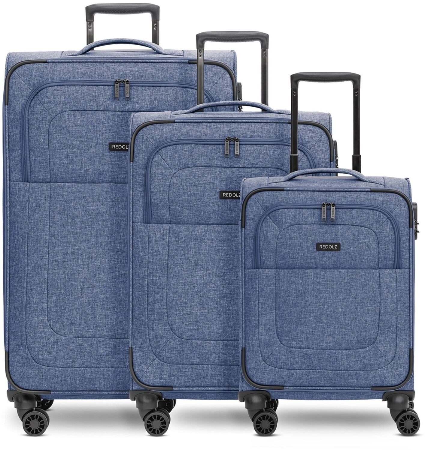 REDOLZ Essentials 12 4-Wheel-Trolley Set 3-pieces (RD12375-2) blue2