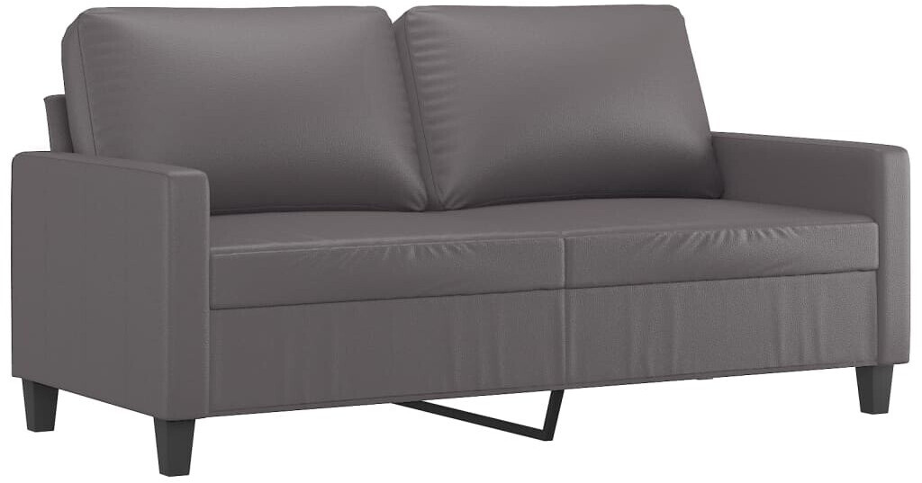 vidaXL 2-seater sofa faux leather 60 cm gray (359129)
