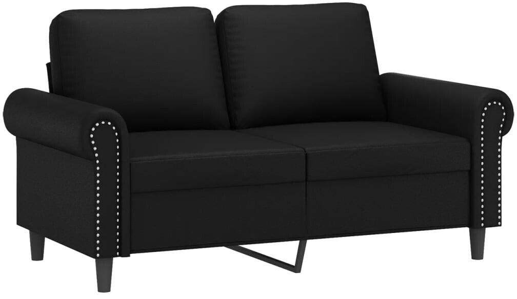 vidaXL 2-seater sofa faux leather black 60 cm black (359494)