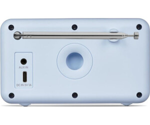 Radio MEDION S66822 DAB+ Portatile Con Bluetooth, Display A Colori 1,47", IPX1, Batteria Fino A 6,5 Ore, Sveglia, AUX E USB-C – Grigia