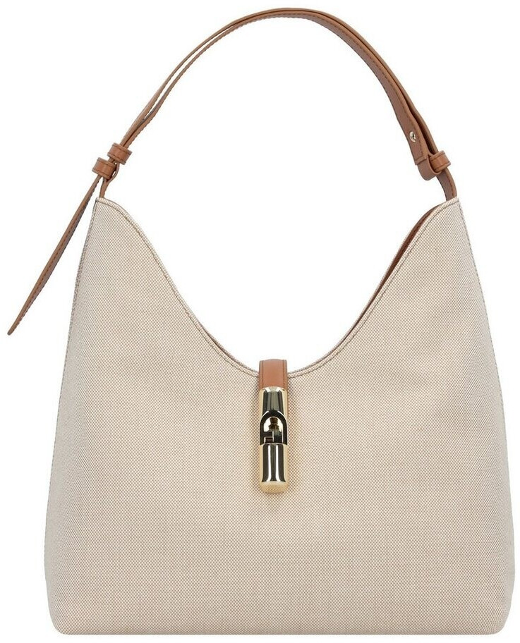 Furla Goccia M Hobo natural/brandy