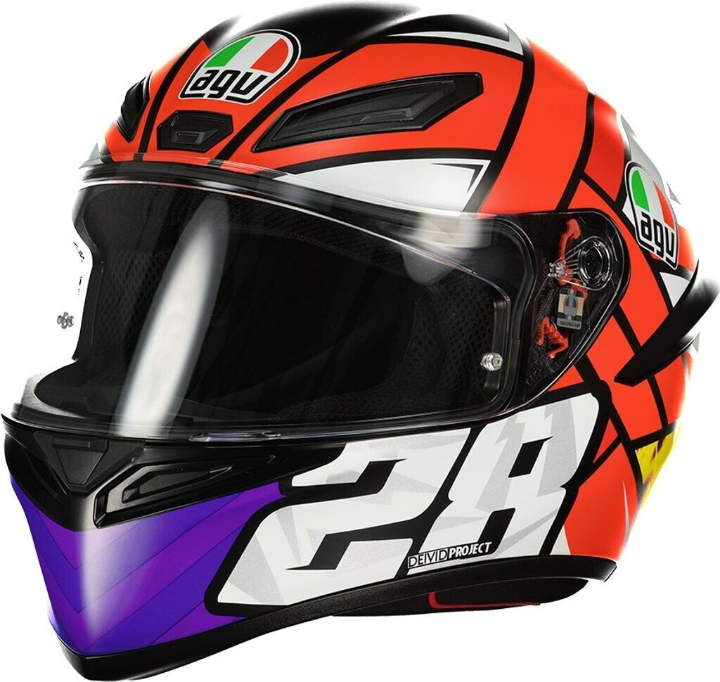 AGV K-1 S Fastlap noir/rouge/gris