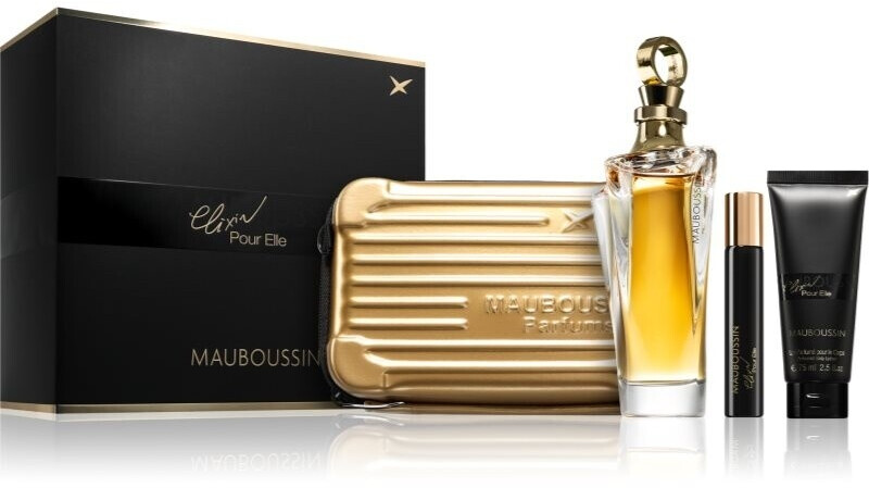 Mauboussin Elixir Pour Elle Eau de Parfum Set (EdP 100 ml + EdP 20 ml + BC 75 ml + bag )