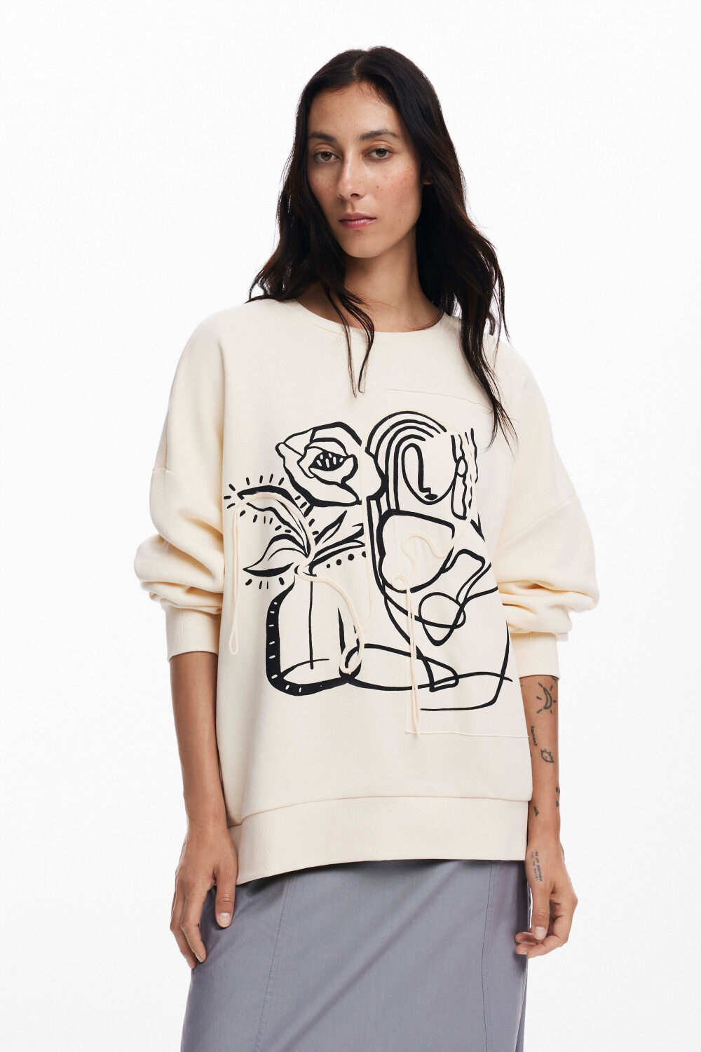 Desigual Knit Long Sleeve Sweater