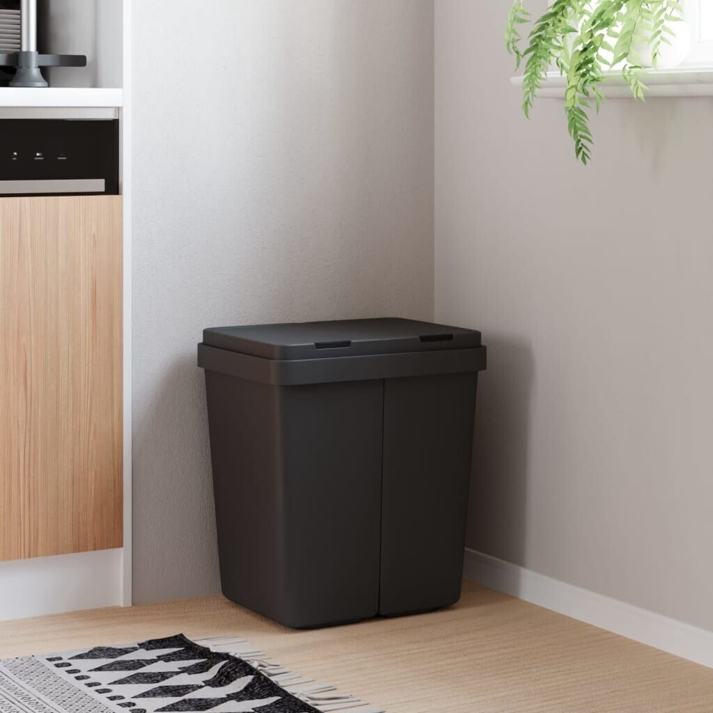vidaXL Duo waste bin anthracite (154982)