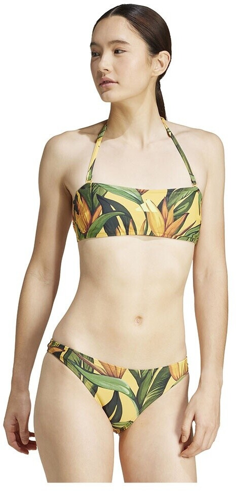 Adidas x FARM Halter Bikini Set semi spark pulse lime