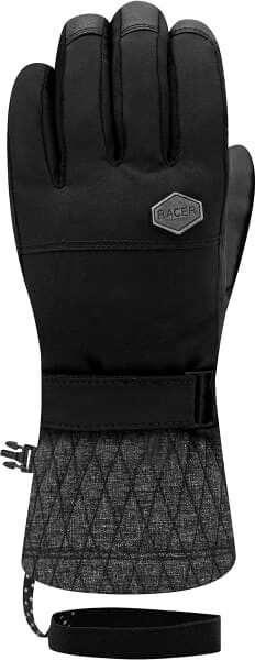 Racer Gely Ski Gloves black grey