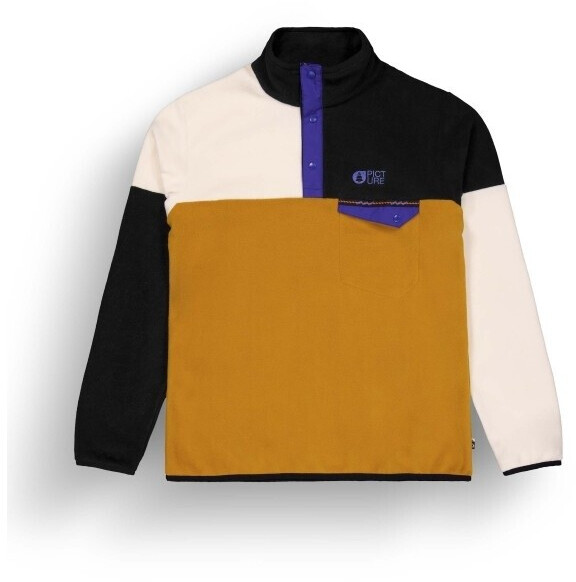 Picture Arcca Fleece Fleecepullover weiß honig vanille schwarz