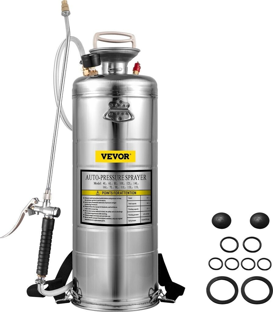 VEVOR Pressure sprayer stainless steel 12 L