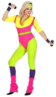 Widmann 80s Aerobic Instructor Costume neon