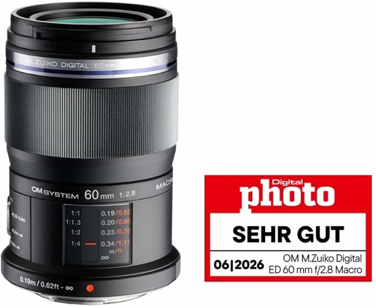 OM System M.Zuiko Digital ED 60mm f2.8 Macro ab 478,00 € (Oktober